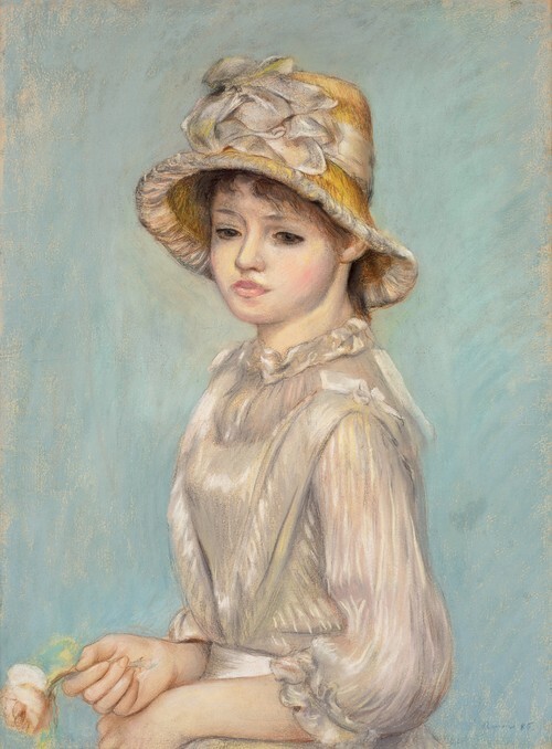 Young Woman with a Rose