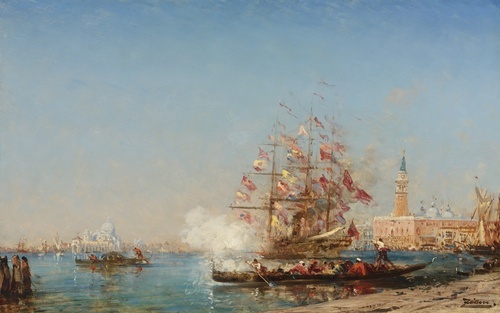 The Assumption Day Festival in Venice, The Cannon Shot