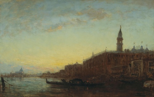 Gondola opuszczająca Quai des Esclavons, Wenecja