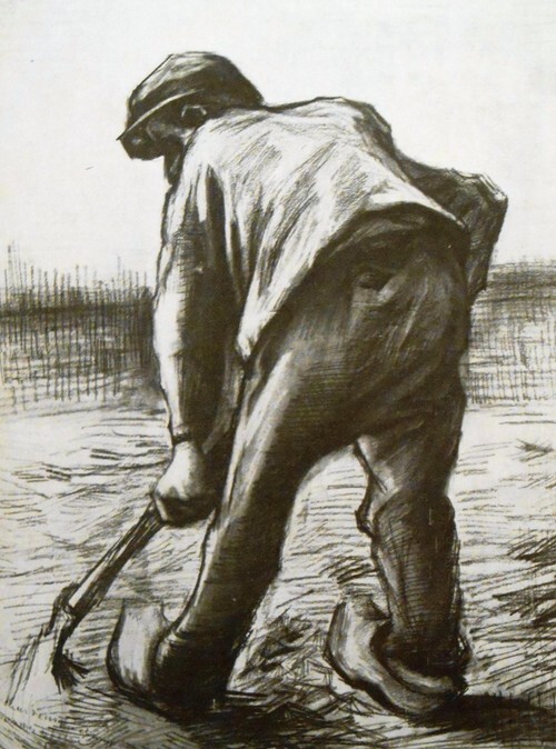 Digging Peasant, Seen from the Rear