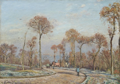 The Road to Versailles, Louveciennes Morning Frost 1871