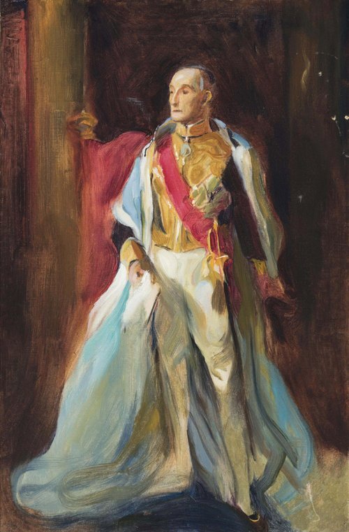 Preparatory Sketch of Sir Daniel Rufus Isaacs, 1st Marquess of Reading and Viceroy of India