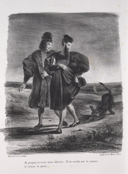 Illustrations for Faust Faust, Méphistophélé and the barbet