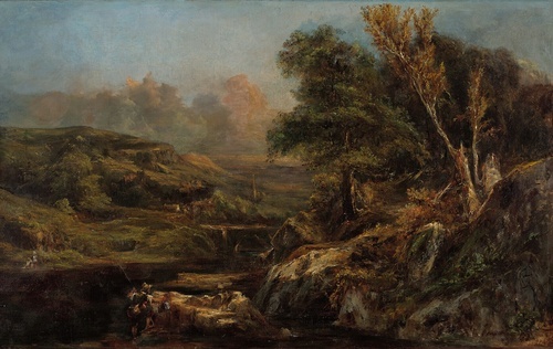 Paysage avec un Pêcheur 1830
