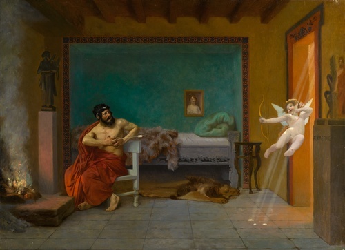 La storia di Anacreonte 3: Cupido corre fuori dalla porta