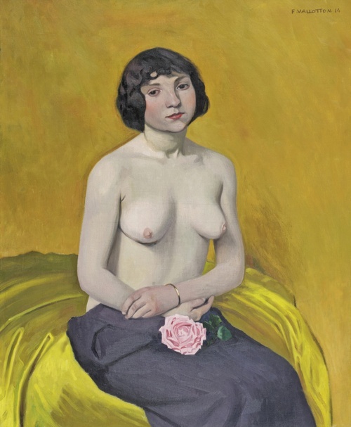 Woman with Rose