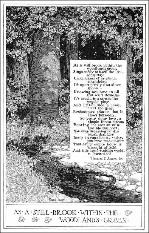 As a Still Brook Within the Woodland's Green
