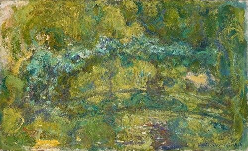 The footbridge over the water lilies