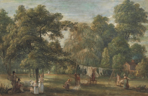 The Garden of Thomas Sandby's House at Englefield Green near Windsor