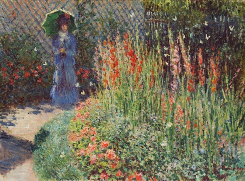 Runder Blumenbeet
