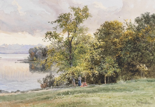 Paesaggio sul lago di Starnberg