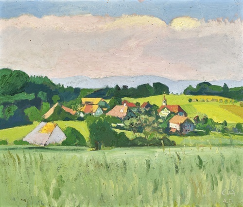 Landschaft auf der Oschwand 1949