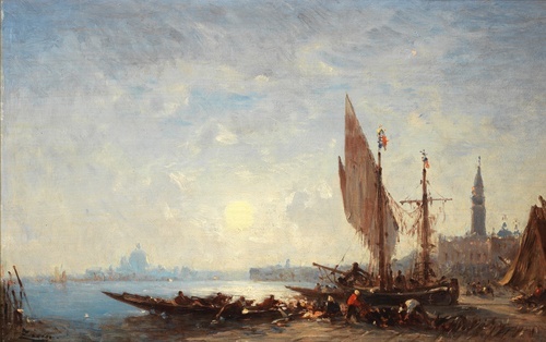 Fishermen and their nets, quai des Esclavons