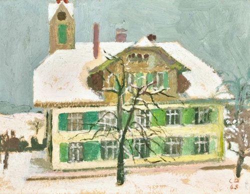Schoolhouse at Oschwand 1945