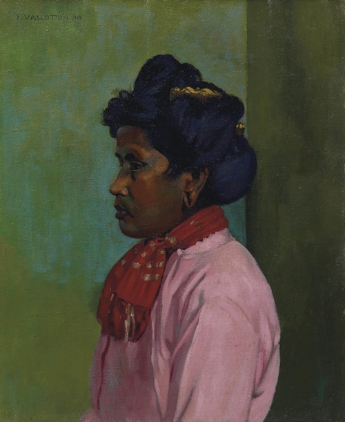 Black Woman with Pink Corsage