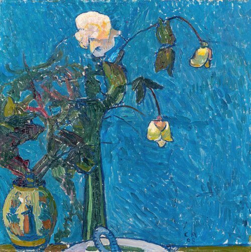 Still Life with Carnations and Roses