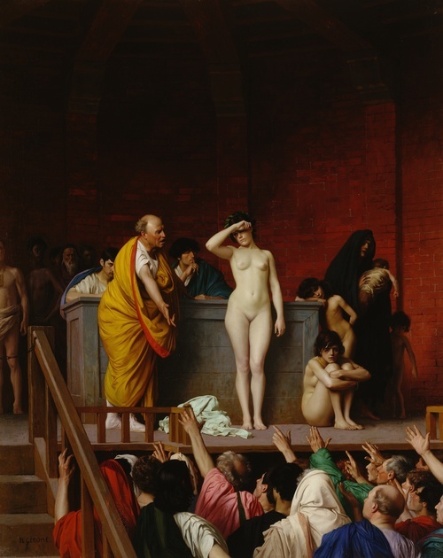 Slave Market in Ancient Rome