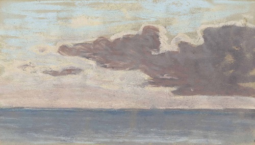 Sea and White Clouds