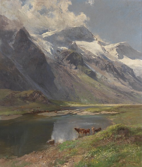View of the Karlinger Glacier
