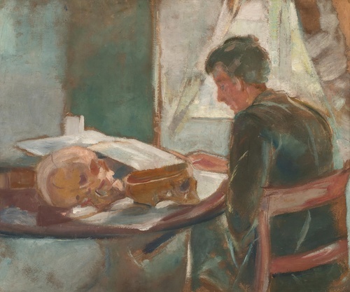 Andreas Munch Studying Anatomy