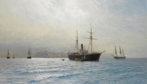 Ships on a Calm Sea