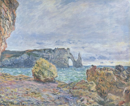 Étretat, pláž a Porte d'Aval