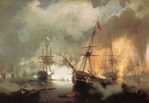 Sea Battle at Navarino on October 2, 1827