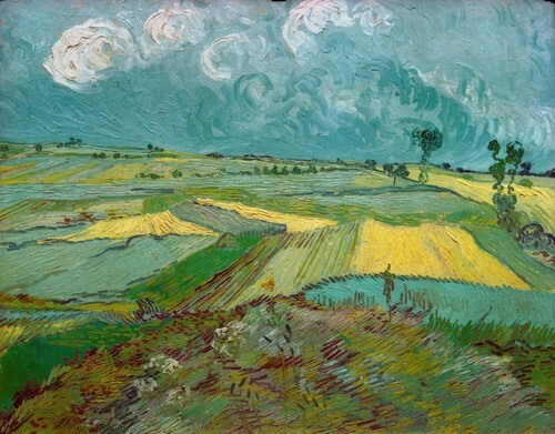 Wheat Fields at Auvers Under Clouded Sky
