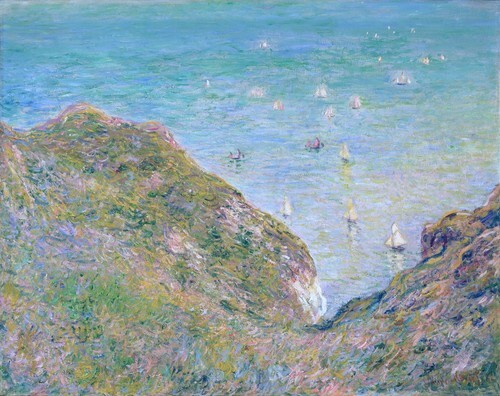 Vista dalla scogliera a Pourville, tempo sereno