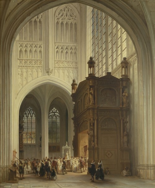 Interior of the Saint Peter’s Church in Louvain