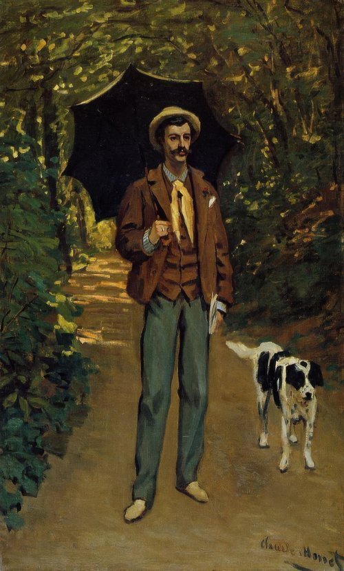 1865 Victor Jacquemont Holding a Parasol
