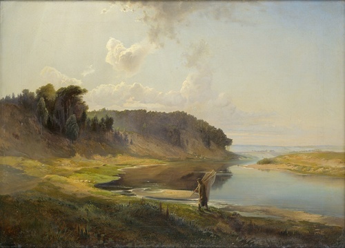 Landscape with a River and Angler