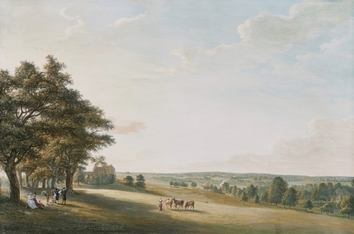 Veduta del parco a Denton Lodge 1799