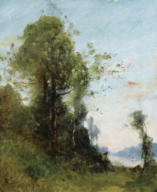 Peasant Woman Sitting by the Water