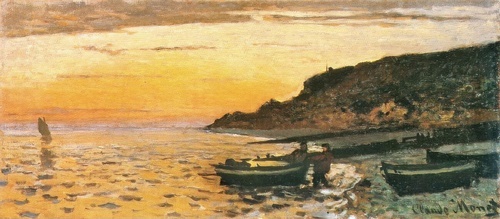 Kusten vid Saint-Adresse, Solnedgång