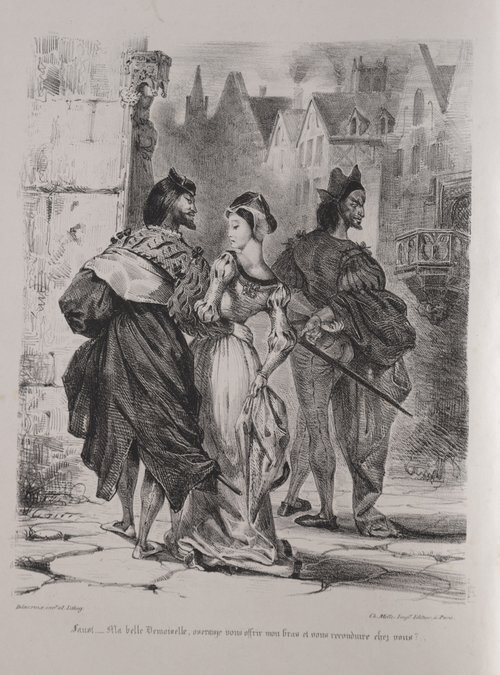 Faust seeks to allure Marguerite