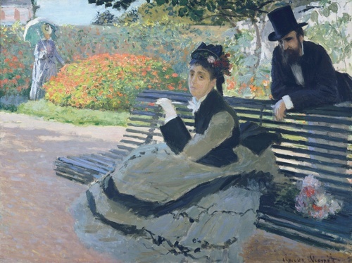 Camille Monet di Bangku Kebun