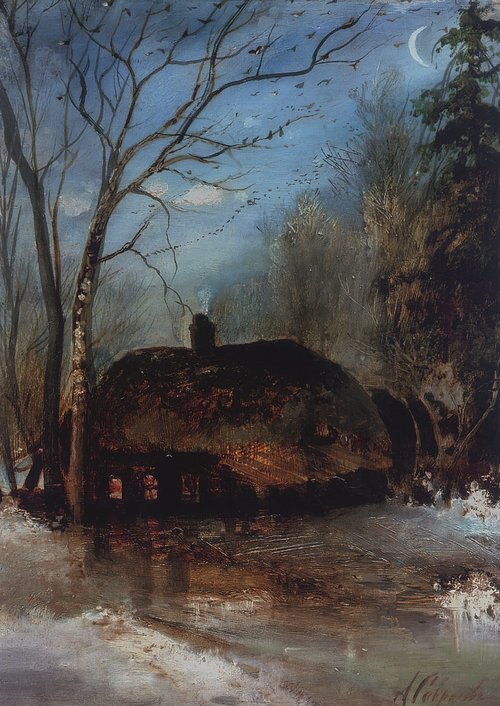 Spring Landscape with a Hut
