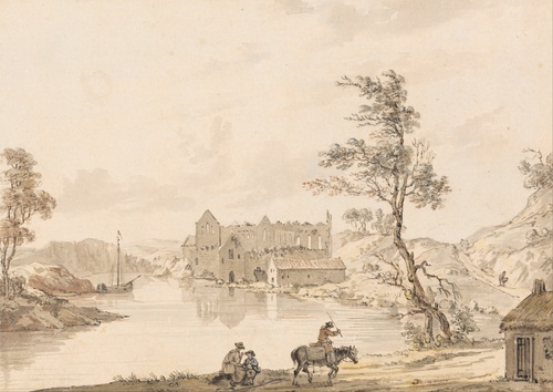 İrlanda Limerick yakınlarındaki River Deel üzerindeki Askeaton Manastırı