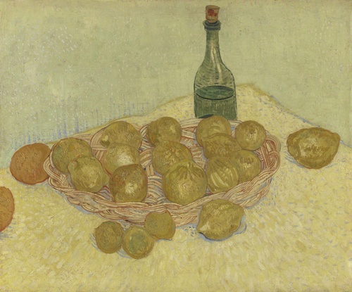 Still Life with Bottle, Lemons and Oranges