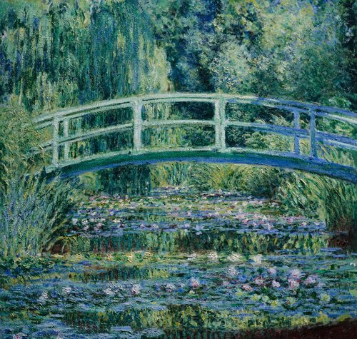 Water Lilies and Japanese Bridge