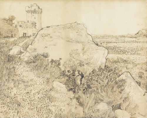 1888 Hill with the ruins of Montmajour
