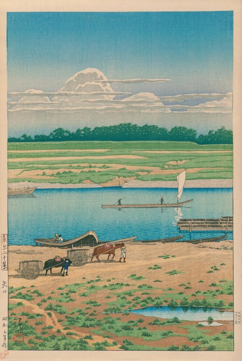 东京二十景 矢口 (1928年)