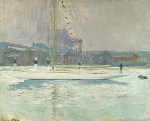 Yacht Entering the Port