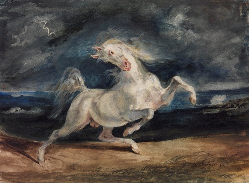 Horse Frightened by a Storm