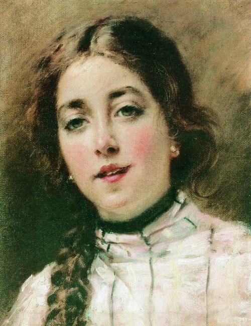 Portrait of the Artist's Daughter Olenka