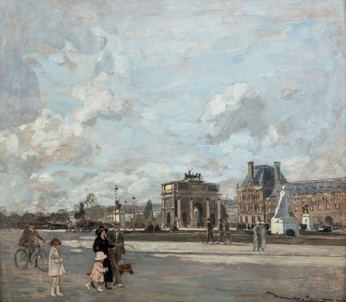 Paris, Arc de Triomphe du Carrousel and Pavillon de Marsan