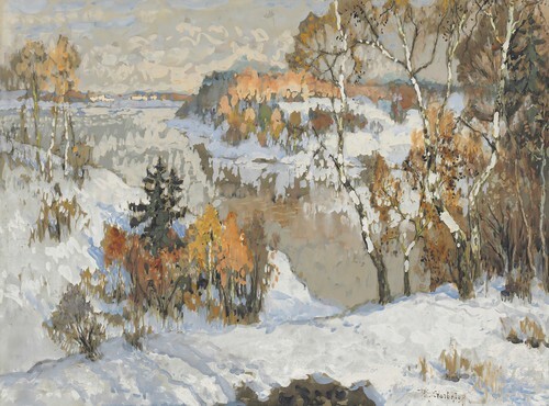 A winter landscape