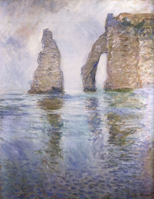 The Rock Needle and the Porte d'Aval Seen from the West