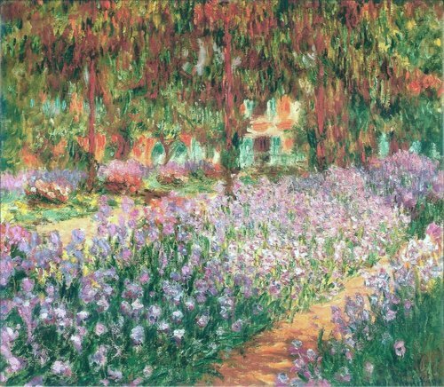 Monet'nin Bahçesindeki İrisler